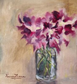 Oil on canvas
10 * 10 inches oil painting of orchid